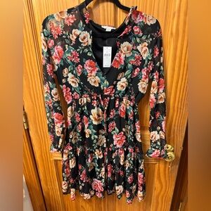 American Eagle Floral Long Sleeve Dress